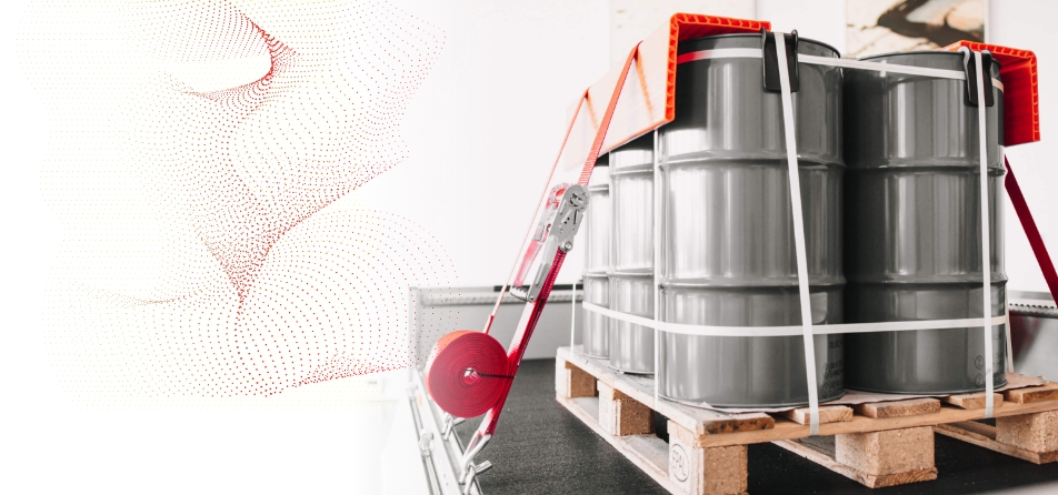 Fasssicherung & Fassverzurrsysteme Fasssicherung & Fassverzurrsysteme