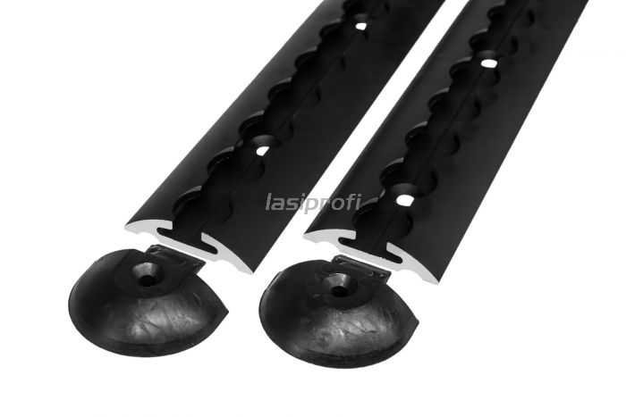 Kantenschutz mit Stahleinlage schwarz für 2-4mm Materialstärke mit