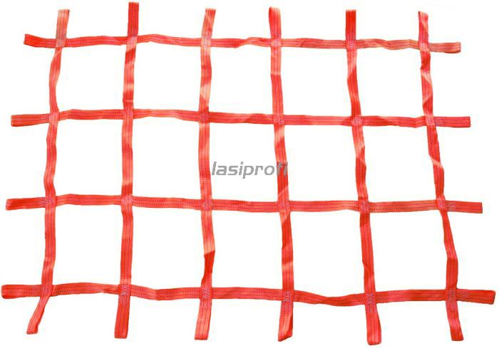 Lasiprofi Gurtbandnetz 35mm zur Ladungssicherung Abmessung: 1,31 x 1,05 m -  rot