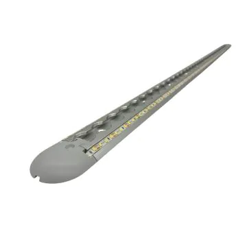 Lasiprofi Airlineschiene 2050 LED halbrund,gebohrt Abmessung: 1000 x 50 x 10 mm, eloxiert