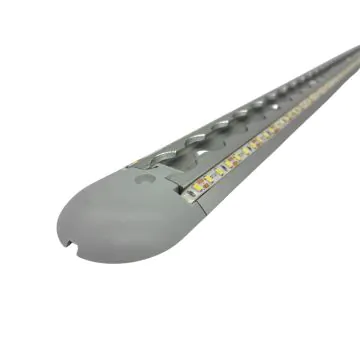 Lasiprofi Airlineschiene 2050 LED halbrund,gebohrt Abmessung: 1000 x 50 x 10 mm, eloxiert