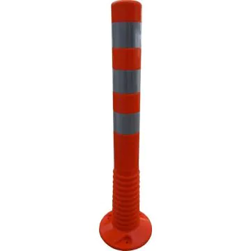 Absperrpfosten flexibel PUR orange/silber - retroreflektierend, 450 mm