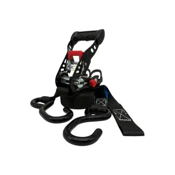 Lasiprofi Zurrgurt 25 mm, 4,0 m, schwarz, flexibel einstellbares Festende mit S-Haken