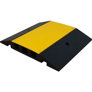 Kabelbrücke 490x600x75 mm, schwarz/gelb für gelegentlichen Schwerlastverkehr (bis 40 to.)