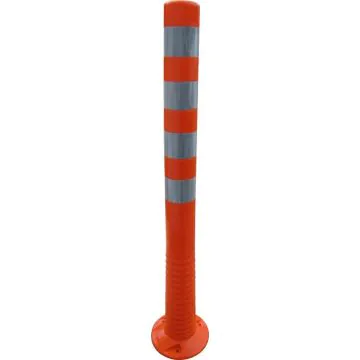 Absperrpfosten flexibel PUR orange/silber - retroreflektierend, 750 mm