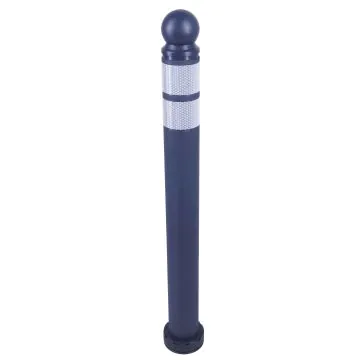 Elastischer Design-Poller, Kugelkopf, Höhe: 870mm selbsaufrichtend, anfahrbar | inkl. Schraubenset