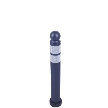 Elastischer Design Poller, Kugelkopf, Höhe: 680mm selbsaufrichtend, anfahrbar | inkl. Schraubenset