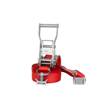 Lasiprofi Zurrgurt 25 mm– zweiteilig - rot - Länge: 4,0 m - Endbeschlag Single-Stud-Fitting