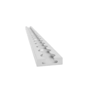 Lasiprofi Airlineschiene 1034 eckig, gebohrt Senkbohrung 5 mm alle 100 mm - 34 x 9,6 mm
