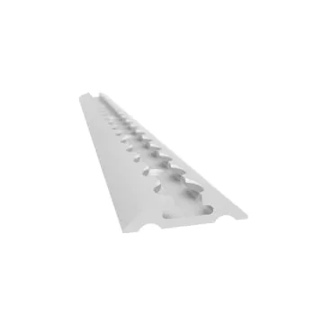 Lasiprofi Airlineschiene 2050 halbrund, gebohrt Abmessung: 2000 x 50 x 11,5 mm