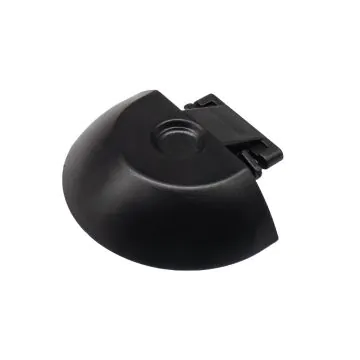 Lasiprofi Endkappe Airlineschiene 2042 halbrund Abmessung: 25 x 42 x 9,5 mm, schwarz