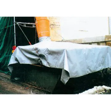Containerplane mit Einfüllstutzen für Schüttgutrutschen, 6,0 x 3,0 m