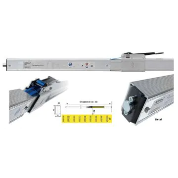 Sperrstange KIM 5x7 Profi, 2.000-2.500 mm stabiles Vierkant-Alurohr (66x49 mm)