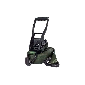 Lasiprofi Zurrgurt 50 mm, 8,0 m lang, STF 350 daN, Farbe: oliv, Doppelspitzhaken, zweiteilig