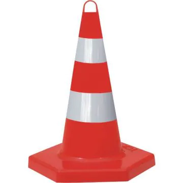 Leitkegel 500 mm PP Sechskant tagesleuchtend