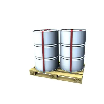 Fassverzurrung B (Mehrweg) 1x 200L Ladeeinheitensicherung für 120 - 200 Liter Fässer