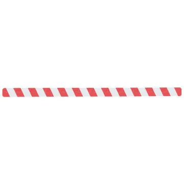 Warnmarkierung Streifen, rot/weiß 50x1000mm (10er VE)