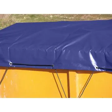 Standardcontainerplane in blau, 4,5 x 2,3m