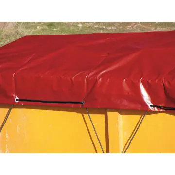Standardcontainerplane mit Gummiseil in rot