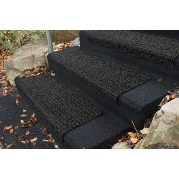 Winkel-Stufenmatte MT "Safety" Design basalt 730x300x7 mm für Außentreppen