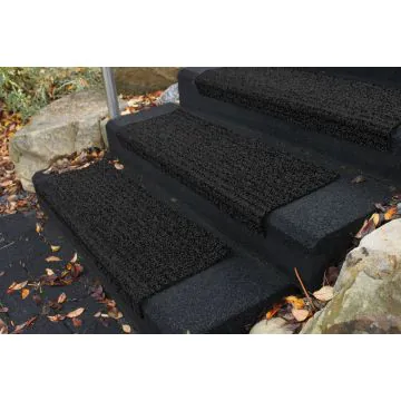 Winkel-Stufenmatte MT "Safety" Design graphit 730x300x7 mm für Außentreppen