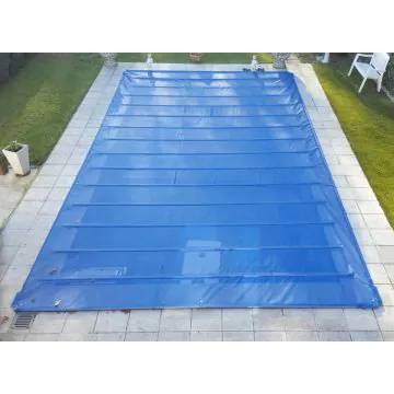 Luftdurchlässige stabile Poolplane mit Stützprofiltaschen, dunkelblau