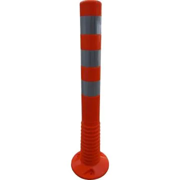 Absperrpfosten flexibel PUR orange/silber - retroreflektierend, 450 mm