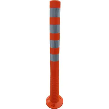 Absperrpfosten flexibel PUR orange/silber - retroreflektierend, 750 mm