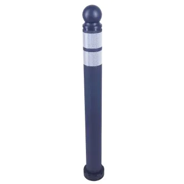 Elastischer Design-Poller, Kugelkopf, Höhe: 870mm selbsaufrichtend, anfahrbar | inkl. Schraubenset