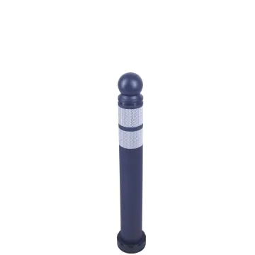 Elastischer Design-Poller, Kugelkopf, Höhe: 680mm selbsaufrichtend, anfahrbar | inkl. Schraubenset