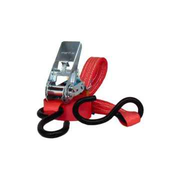 Lasiprofi Zurrgurt 25 mm mit S-Haken Druckratsche, 4,0 m in rot
