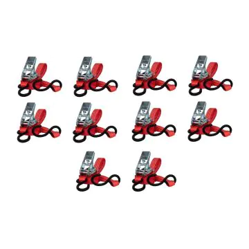 Lasiprofi Zurrgurt 25 mm mit S-Haken - rot Druckratsche, 4,0 m, Vorteilspreis im Sparpaket