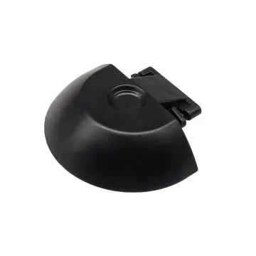Lasiprofi Endkappe Airlineschiene 2042 halbrund Abmessung: 25 x 42 x 9,5 mm, schwarz