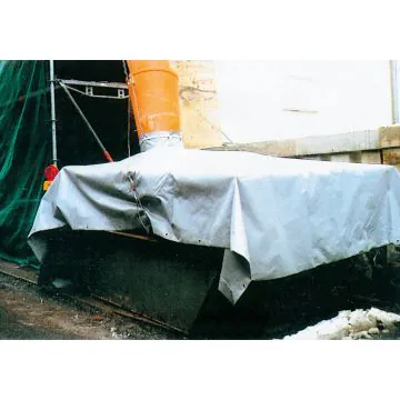 Containerplane mit Einfüllstutzen für Schüttgutrutschen, 6,0 x 3,0 m