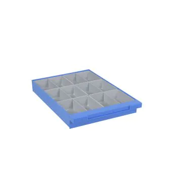 Einsatzkästen für Kombibox Serie 8 aus Polystyrol (PS), 102,5x112x39 mm