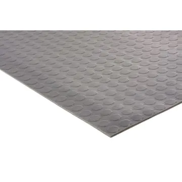 Gumminoppenbelag Flachnoppe VF Zuschnitt, grau