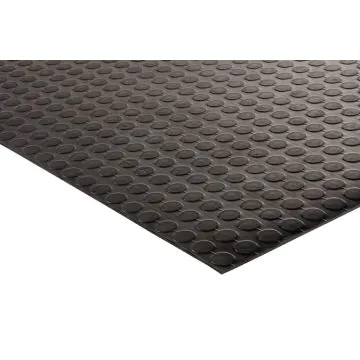 Gumminoppenbelag Flachnoppe VF Zuschnitt, schwarz