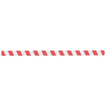 Warnmarkierung Streifen, rot/weiß 50x1000mm (10er VE)