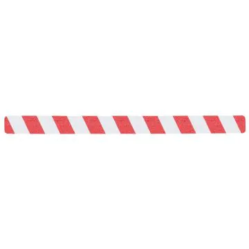 Warnmarkierung Streifen, rot/weiß 50x650mm (10er VE)