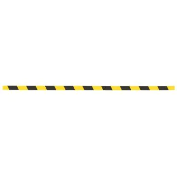 Warnmarkierung Streifen, schwarz/gelb 25x1000mm (10er VE)