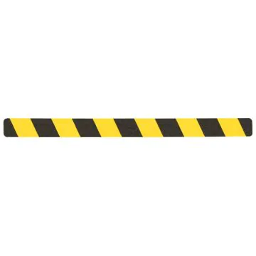 Warnmarkierung Streifen, schwarz/gelb 50x650mm (10er VE)