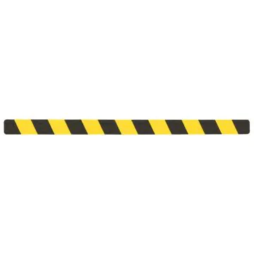 Warnmarkierung Streifen, schwarz/gelb 50x800mm (10er VE)