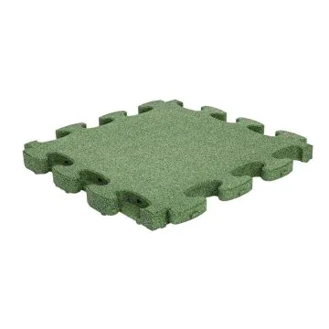 MT Puzzle Mat 3D - Fallschutzplatte - grün 550x550x45mm, Fallhöhe 1,6m