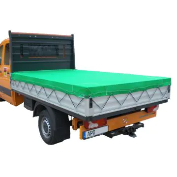 Pritschenplane aus PE-Monofil-Gewebe in grün
