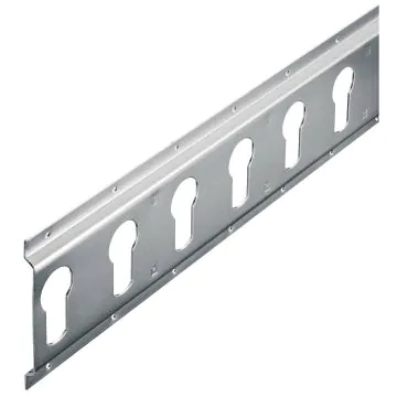 Schlüsselloch-Zurrschiene aus verzinktem Stahl 3.050 mm