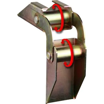 Kantenschutzwinkel aus Metall mit Rollen