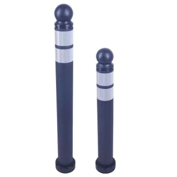 Elastischer Design-Poller, Kugelkopf, anthrazit selbsaufrichtend, anfahrbar | inkl. Schraubenset