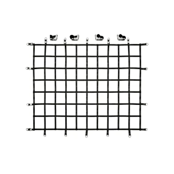 Lasiprofi Gurtbandnetz 25mm zur Ladungssicherung, schwarz - 1775 x 1250 mm MW 150 mm