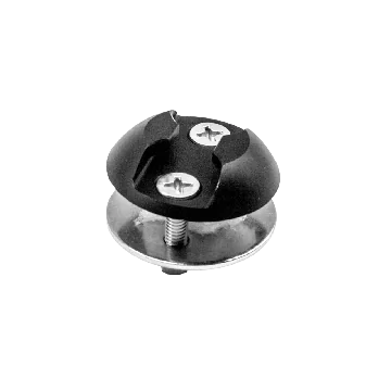 Lasiprofi Airlinezurrpunkt Aluminium mit Gegenplatte , Abmessung: Ø 45 x 10,2 mm