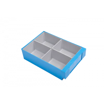 Einsatzkästen für Kombibox Serie 8 aus Polystyrol (PS), 154x112x84,5 mm